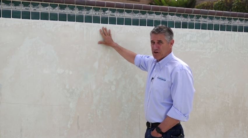 pool plastering basics spot etching examples