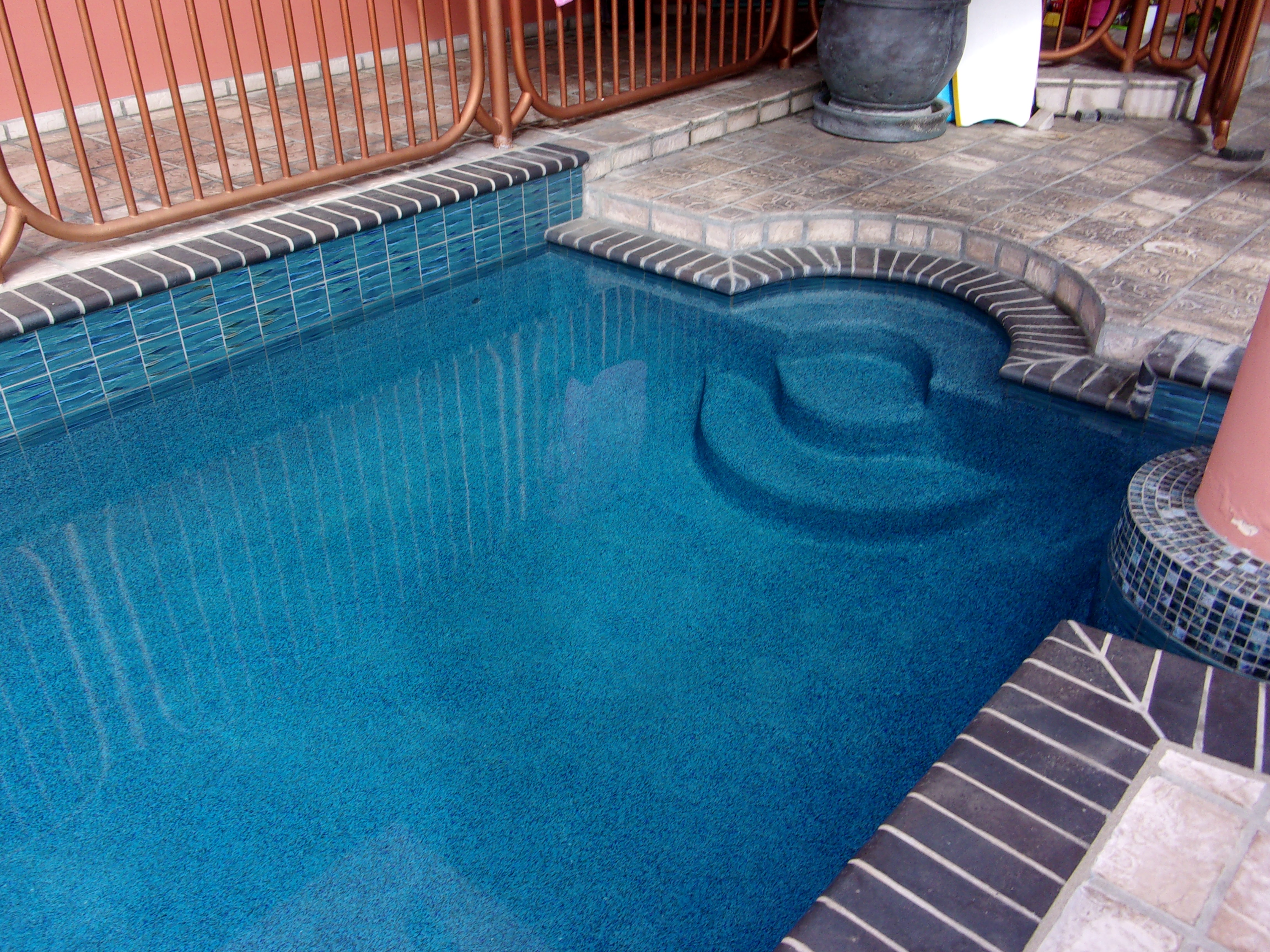 Pool tile, green and blue pool tile, Greenish blue pool tile
