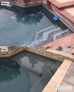 Pool resurface, pool tile, pool coping, Stone Veneer