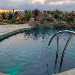 Pool water feature