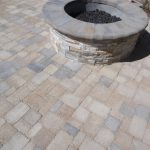 Fire pit with Belgard Coping