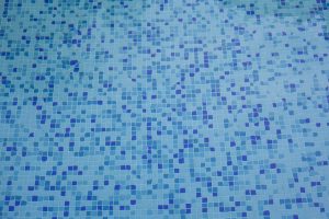 blue pool tile underwater