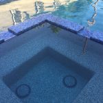Pool with Spa Add on with Pebble finish