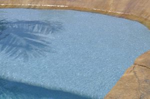 Stunning blue finish for pool