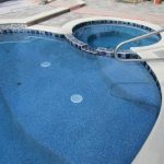 pool and spa white coping pebble radiance topaz