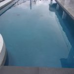 Pool with quartz saphire finish