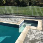 Pool and Niche with raised bond beam