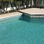 Pool and Raised Bond Beam water feature