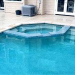 pool spa wide damwall top