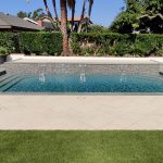Pool with Spa and Pavers 3 spill ways