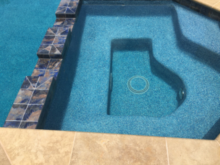 Custom Blend, Blue Raze &ndash; white rock, blue rock, 50% pebble radiance, and abalone shell