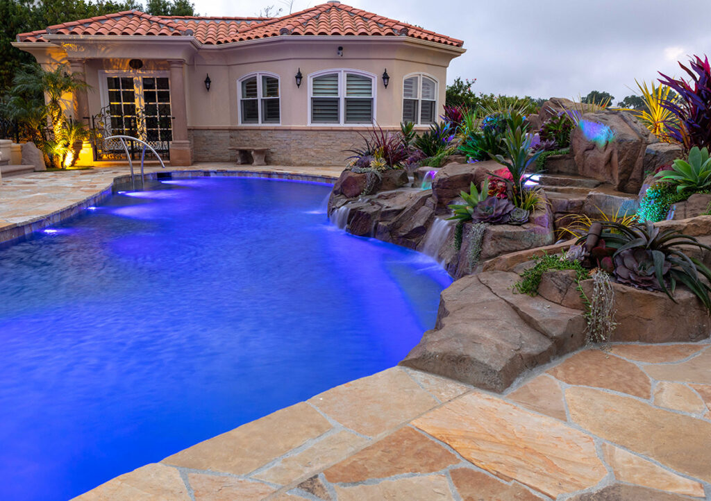 Alan Smith Pool Plastering & Remodeling | Rock Waterfalls, Slides, and Grottoes
